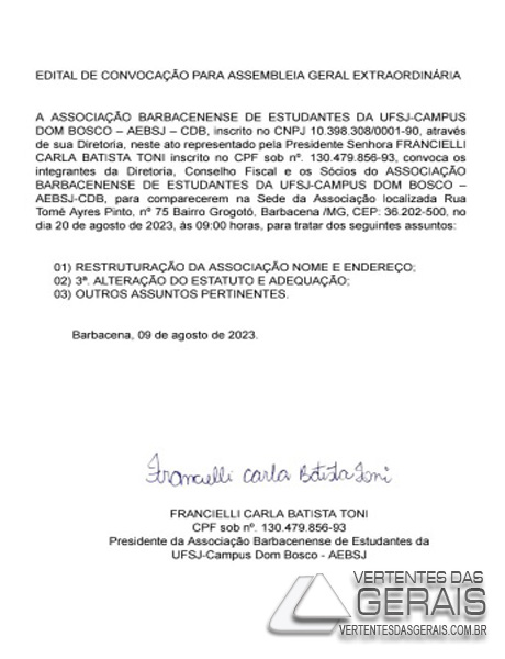 convocação