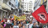 Manifestação  contra a PEC 287 em  Barbacena.